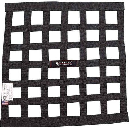 Allstar Performance 18 x 18 in. SFI Border Style Window NetBlack ALL10280